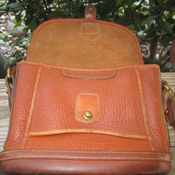 Vintage Dooney & Bourke Burnt Orange All Weather Leather Bag USA - Picture 3 of 14